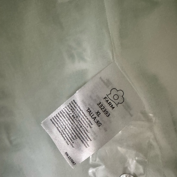 FARM Rio Green Botanical Crop Top NWT - Picture 5 of 8